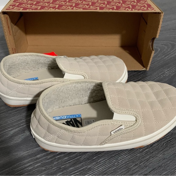 Vans Suede Slip-Er 2 Slippers Oatmeal / Sherpa 8 - Picture 5 of 9